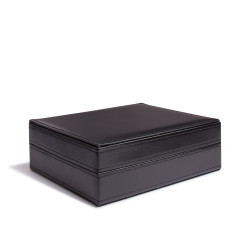 Coffret noir pour 100 capsules Quadrum Leuchtturm.