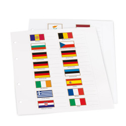 Jeu de drapeaux pour Album Numis Euros.