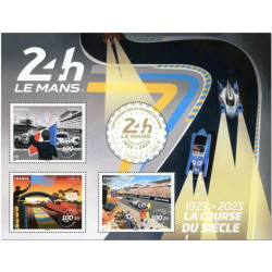Feuillet de 4 timbres Centenaire des 24h du Mans N°F5682 neuf**.