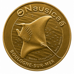 Médaille Souvenir Nausicaá – Raie Manta – Boulogne-sur-Mer – 2023 - Monnaie de Paris.