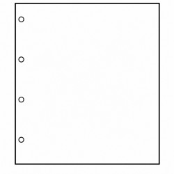 Feuilles neutres Safe blanc avec 4 perforations, format A4.