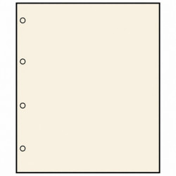 Feuilles en carton chamois avec 4 perforations pour albums compact A4 Safe.