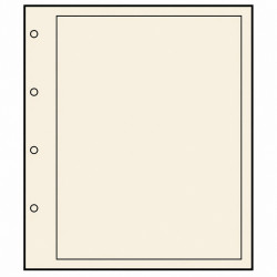 Feuilles en carton chamois avec cadre noir pour albums Compact A4 Safe.
