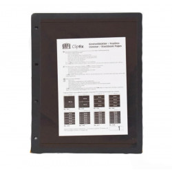 Feuilles Clipfix compact A4 Safe à 1 bande pour grands documents.