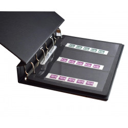 Feuilles Clipfix compact A4 Safe à 3 bandes pour carnets de timbres.