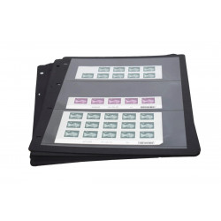 Feuilles Clipfix compact A4 Safe à 3 bandes pour carnets de timbres.