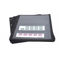 Feuilles Clipfix compact A4 Safe à 4 bandes pour timbres-poste.