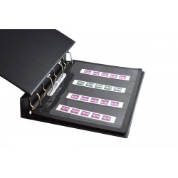 Feuilles Clipfix compact A4 Safe à 4 bandes pour timbres-poste.