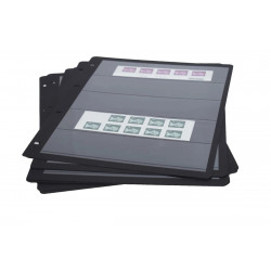 Feuilles Clipfix compact A4 Safe à 5 bandes pour timbres-poste.
