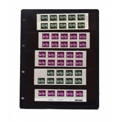 Feuilles Clipfix compact A4 Safe à 5 bandes pour timbres-poste.