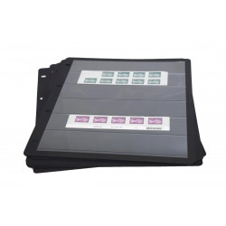 Feuilles Clipfix compact A4 Safe à 6 bandes pour timbres-poste.