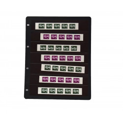 Feuilles Clipfix compact A4 Safe à 7 bandes pour timbres-poste.