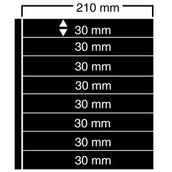 Feuilles Clipfix compact A4 Safe à 8 bandes pour timbres-poste.