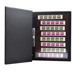 Feuilles Clipfix compact A4 Safe à 8 bandes pour timbres-poste.