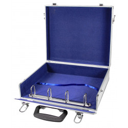 Malette en aluminium à 4 anneaux Compact A4 Safe.
