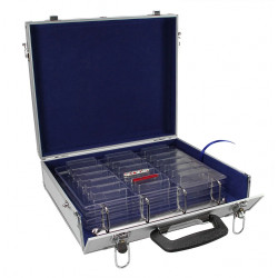 Malette en aluminium à 4 anneaux Compact A4 Safe.