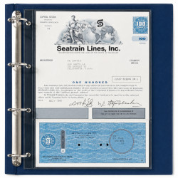 Feuilles transparentes compact A4 Safe à 1 bande pour grands documents.
