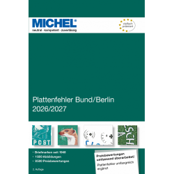 Catalogue Michel Erreurs de gravures République Fédérale d’Allemagne Berlin 2026.