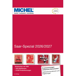 Catalogue de cotation Michel spécialisé timbres de Sarre 2026/2027.