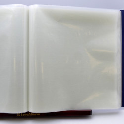 Lot de 3 classeurs Lindner pour 100 feuilles entières de timbres-poste 290 x 310 mm.