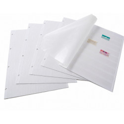 Feuilles blanches à 9 bandes pour timbres-poste.