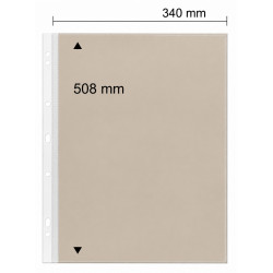 Feuilles spéciales Jumbo Safe fond sable sans division pour documents grands formats.
