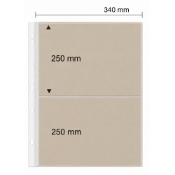 Feuilles spéciales Jumbo Safe fond sable à 2 poches pour documents grands formats.