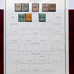 Lot de timbres France et Monde à trier en un carton en bois.
