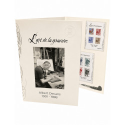 Livret de timbres l'art de la gravure : Albert Decaris N°4030.