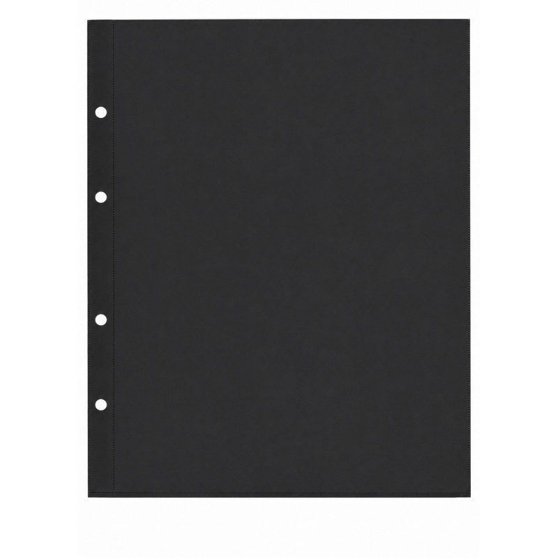 Feuilles noires Pro Phila Safe sans division pour blocs, feuillets de timbres.
