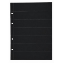 Feuilles noires Pro Phila Safe à 7 bandes pour timbres-poste.