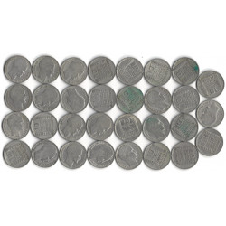 Lot de 31 monnaies de 10 Francs Turin argent, 1929-1939.