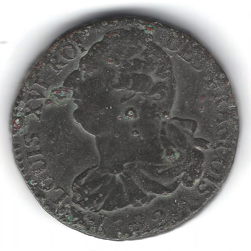 2 Sols François – Louis XVI – 1792 – Révolution française.