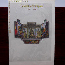 Lot de timbres France et Monde à trier dans une caisse en bois.