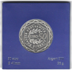 France – 50 Euros Argent 2010 – La Semeuse – Monnaie de Paris.