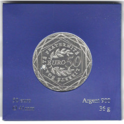 France – 50 Euros Argent 2010 – La Semeuse – Monnaie de Paris.