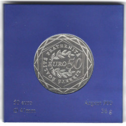France – 50 Euros Argent 2010 – La Semeuse – Monnaie de Paris.