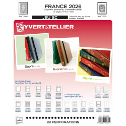 Jeux SC France 2026 premier semestre avec pochettes.