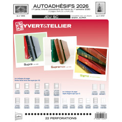 Jeux SC France timbres autoadhésifs 2026 premier semestre.