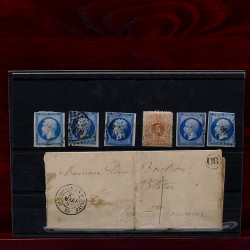 Vrac de timbres France et Monde neufs et oblitérés en un carton.