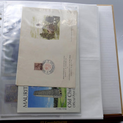 Vrac de timbres France et Monde neufs et oblitérés en un carton.