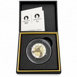 2 euros France 2024 - JO Paris Tour Eiffel polissage inversé en coffret BE.