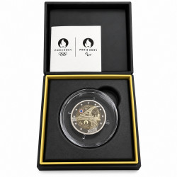 2 euros France 2024 - JO Paris Tour Eiffel colorisée en coffret BE.