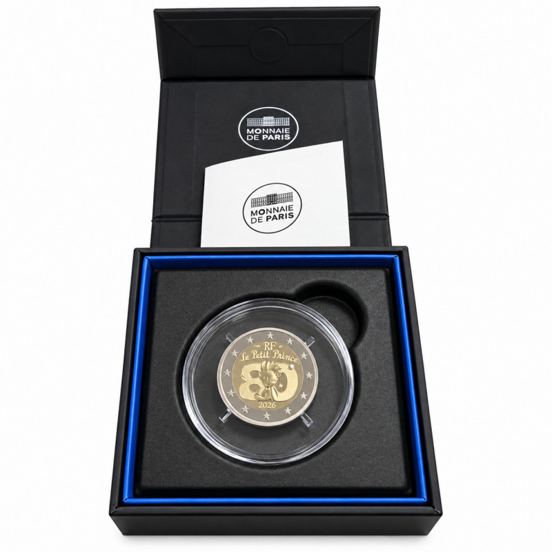 2 euros commémorative France 2026 - Le Petit Prince en coffret BE.