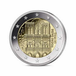 2 euros commémorative France 2025 - Notre-Dame de Paris en coffret BE.