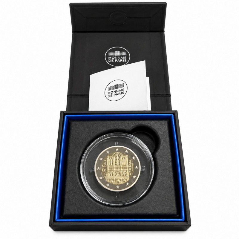 2 euros commémorative France 2025 - Notre-Dame de Paris en coffret BE.