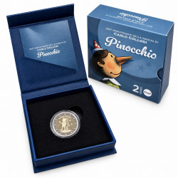 2 euros commémorative Italie 2026 - Pinocchio en coffret BE.