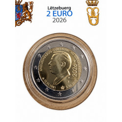 2 euros commémorative Luxembourg 2026 - Grand Duc Guillaume, coincard BU.