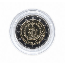 2 euros commémorative Luxembourg 2026 - Charlemagne, coincard BU.