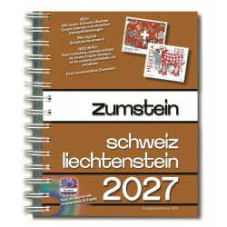 Catalogue Zumstein timbres de Suisse Liechtenstein 2027 - Reliure spirale.